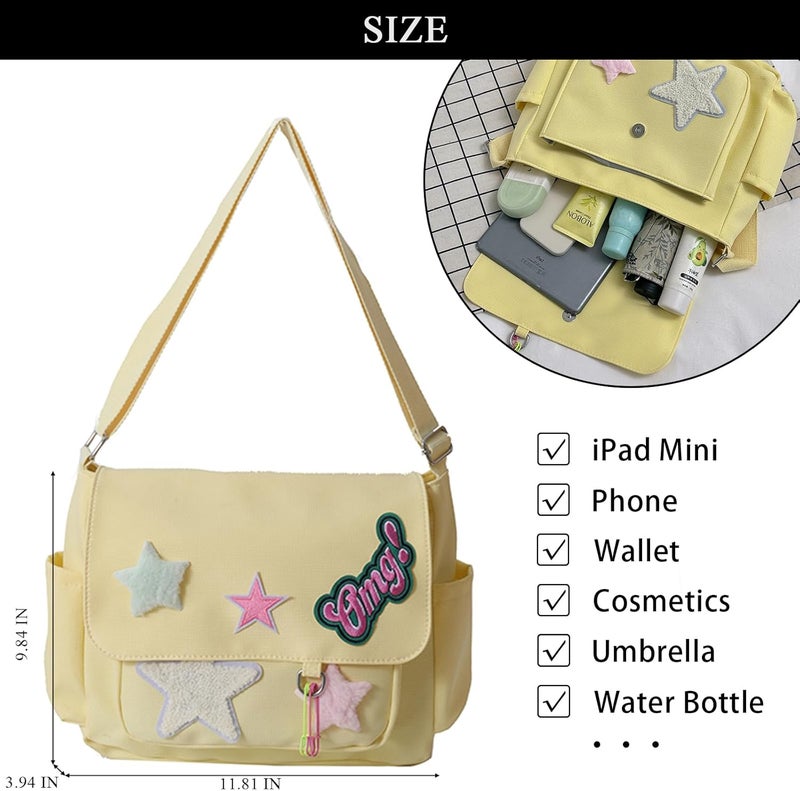 Extolove Cute Messenger Bag, Crossbody Bags for Women Kawaii Messenger Bags Purses - Image 4